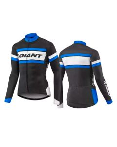 REMERA GIANT RIVAL LS NEGRO-AZUL TALLE S-M