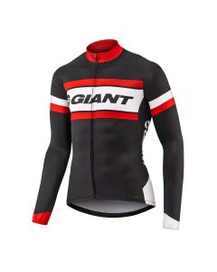 REMERA GIANT RIVAL LS NEGRO-ROJO TALLE S-M